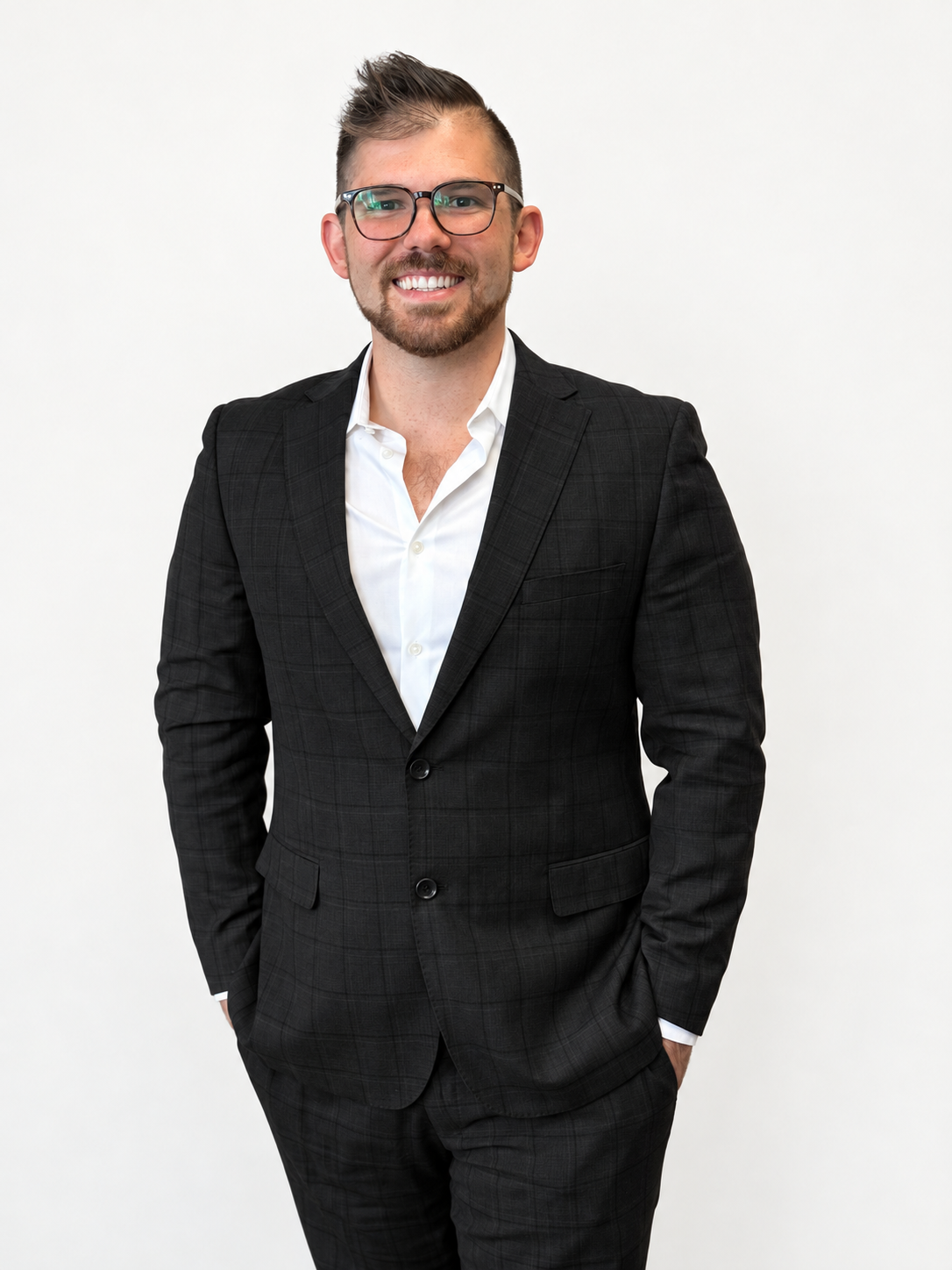 David Chalem in a black suit